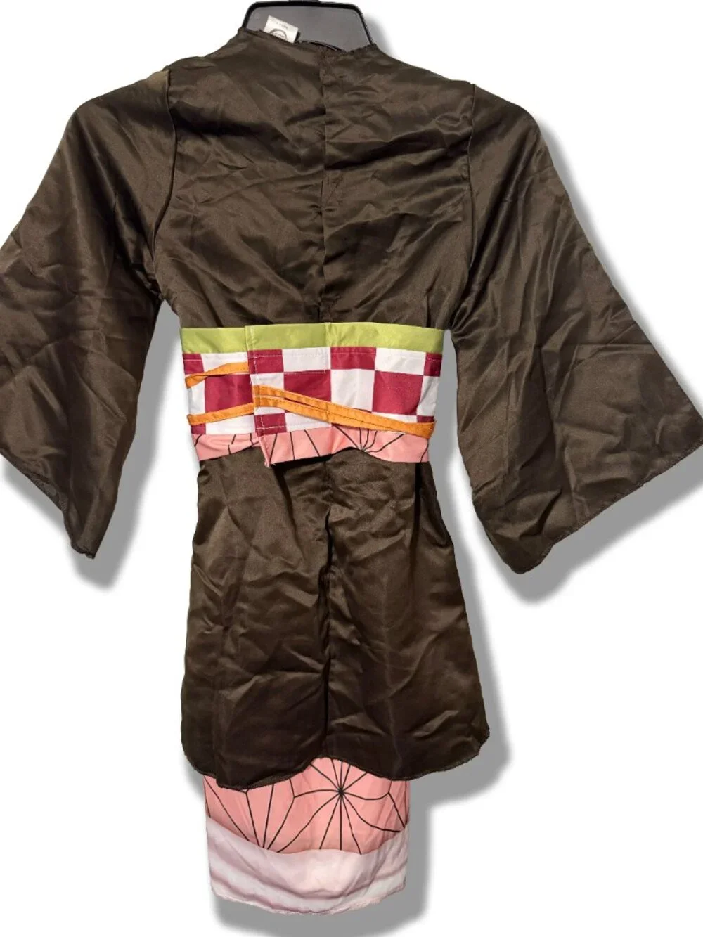 Demon Slayer Nezuko Kamado Costume Kimono Outfit Accessories Set Girls M 7/8